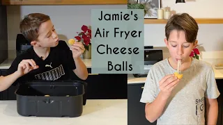 EASY AIR FRYER STRINGY CHEESE BALLS | KID FRIENDLY COOKING | Kerry Whelpdale