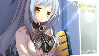 Nightcore - Ce soir [Sara'h] (+ Lyrics)