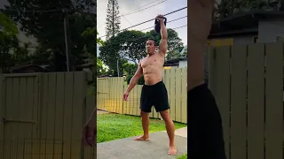 20 kg./44 lbs. Kettlebell Snatch-1 min./arm x 10 minutes - age 53, July 9, 2022, 7:26 pm