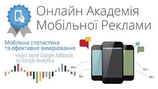 Онлайн-академія мобільної реклами: Мобільна статистика в Google AdWords та Analytics