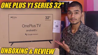 ONE PLUS Y1 32'' ANDROID TV UNBOXING | OnePlus TV 32 Inch HD Ready Android TV Full Review ⚡