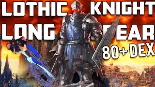 Dark Souls 3: Lothric Knight Long Spear PvP - High Poise & DEX Build - The Funnest Running Attack!