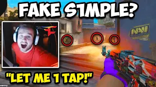 NIKO GOES 1 TAPS ONLY! FAKE S1MPLE IS INSANE? CS:GO Twitch Clips