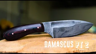 Making a DAMASCUS knife Pt 2