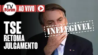 Bolsonaro inelegível: TSE retoma julgamento, acompanhe AO VIVO