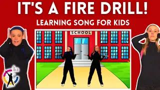 Fire Drill Song for School | It's a Fire Drill | Social Story | Learning Song for Children