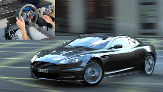 JAMES BOND IS BACK on his ASTON MARTIN DBS - Forza Horizon 4 gameplay - Logitech G29