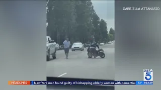 Road rage fight breaks out in Granda Hills