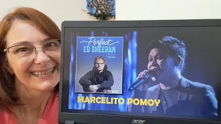 MARCELITO POMOY sings PERFECT by ED SHEERAN | Julie Reacts