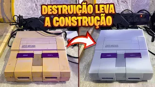 RESTAURANDO O SUPER NINTENDO - DESTRUIÇÃO LEVA A CONSTRUÇÃO