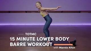 15 Minute Lower Body Barre Workout with Marnie Alton | Trainer of the Month Club | Well+Good