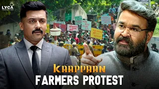 Kaappaan Movie Scenes | Farmers Protest | Suriya | Arya | Sayyeshaa | Mohanlal | Lyca Productions