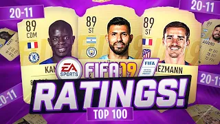 FIFA 19 TOP 100 RATINGS! 20-11