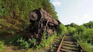 Abandoned steam locomotives