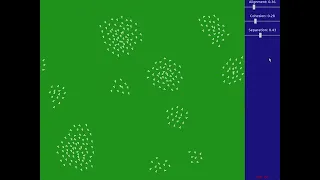 Flocking Simulation of Boids in Love2D