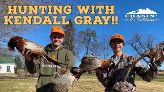 Pheasant Hunting with Kendall Gray!! **Epic Footage**