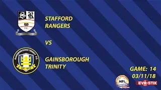 Match Action | Stafford Rangers vs Gainsborough Trinity | 03/11/18