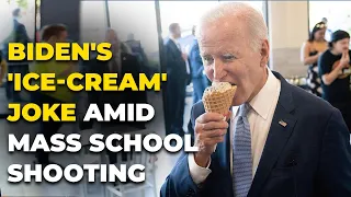 US Mass Shooting Live : President  Biden Jokes On Ice-Cream Before Addressing Gun Violence Incident