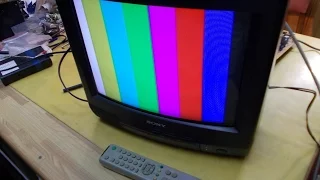 Ремонт телевизора SONY KV-G14Q1. TV Reparaturen. Курсы телемастеров.