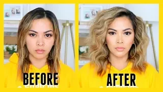 HOW TO GET BIG BEACH WAVES HAIR TUTORIAL! (fast, easy and affordable))