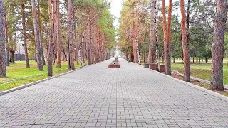 Bishkek 🇰🇬 [4K] walking tour| 3D downtown city view| Akhunbayev st./Ataturk Park| Kyrgyzstan Nature