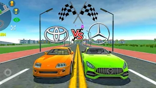 Car Simulator 2 | Toyota VS Mercedes | Supra A80 VS Benz AMG GT | Race & Top Speed Android Gameplay