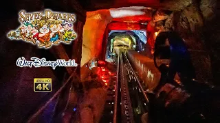 Seven Dwarfs Mine Train On Ride Low Light Front Seat Wide Angle 4K POV Walt Disney World 2023 01 25