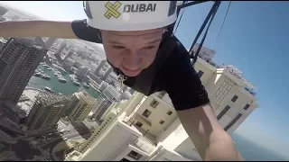 Dubai Marina ZIPLINE POV by AbsolutelyLiveDubai