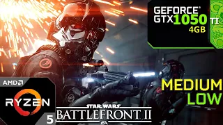 Star Wars: Battlefront 2 Multiplayer : GTX 1050 Ti + Ryzen 5 3600 (Low-Medium Settings)