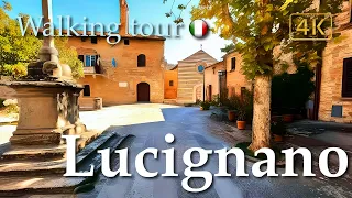 Lucignano (Tuscany), Italy【Walking Tour】History in Subtitles - 4K