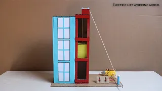 Electric Lift Working Model || Science Exhibition Project