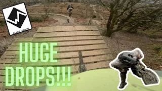 HUGE DROPS AT DYFI BIKEPARK!! | CHASING THE PROS | LBTV |