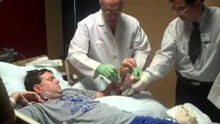 Rickelman hand transplant- Bandage change July 13, 2011