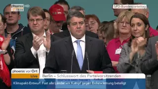 SPD-Parteitag: Schlusswort von Sigmar Gabriel am 12.12.2015