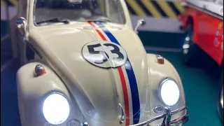 Tamiya Volkswagen Beetle transforms to a Herbie.