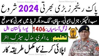 Sindh Rangers New Jobs 2024 | Sindh Rangers Sepoy Jobs 2024 | Sindh Rangers New Jobs Online Apply