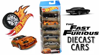 Hot Wheels Fast & Furious 5 Pack diecast cars.