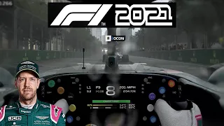 F1 2021 GAMEPLAY! Sebastian Vettel Baku Onboard in Heavy Rain! (4K 60FPS ULTRA Settings RTX 3090)