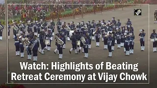 Watch: Highlights of Beating Retreat Ceremony at Vijay Chowk