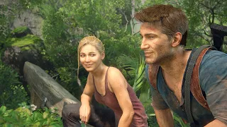 Nathan Drake & Elena Fisher All Cutscenes & Key Moments - Uncharted Series (1-4) | Game Movie