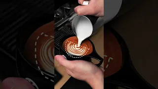 Latte art tutorial - Rosetta 🍃