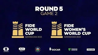 FIDE World Cup 2023 | Round 5 | Game 2