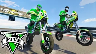 LA MEJOR CARRERA DE MOTOS QUE PASADA !! EPICO GTA V DLC CUNNING STUNTS Makiman