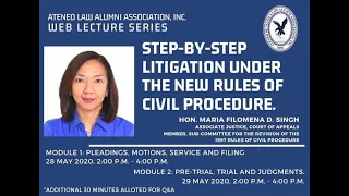 Module 2: Step by Step Litigation Under the New Rules of Civil Procedure