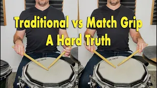 Traditional Grip vs Match Grip On #drums ...A Hard Truth