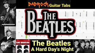 A Hard Day's Night - The Beatles - Guitar + Bass TABS Lesson