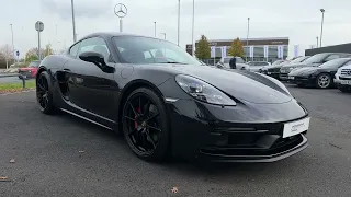 718 Cayman GTS 4.0 in Jet Black Metallic