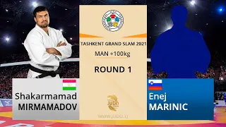 Шакармамад МИРМАМАМДОВ vs Еней МАРИНИЧ, +100кг, Round 1, Ташкент Гранд Слэм 2021