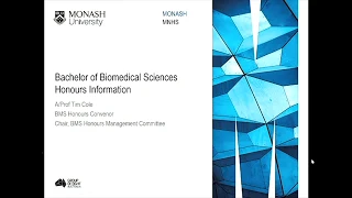 Biomedical Science Honours in 2019