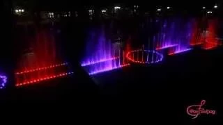 Dancing fountain, singing fountain. Новый поющий фонтан в Краснодаре